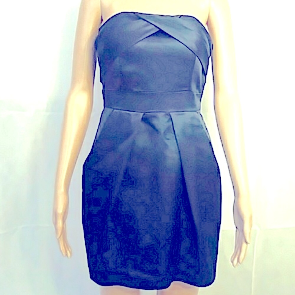 BCBGeneration Black Strapless Dress *with POCKETS* Size 0
